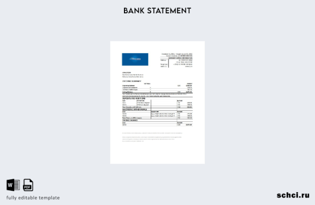 скачать цифровую версию шаблона выписки по счету Cabo Verde Banco Inter Atlântic