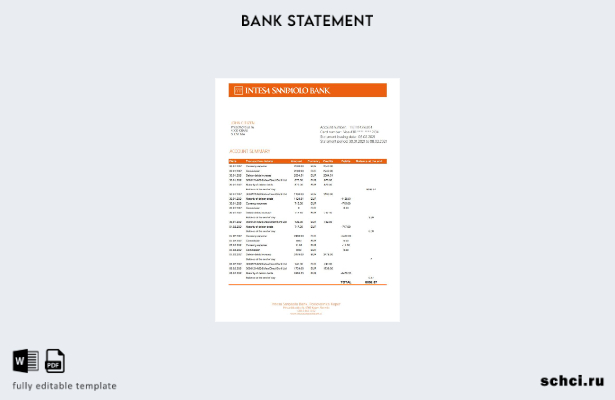 цифровая загрузка Словения Intesa Sanpaolo Bank, Пословальница Копер, шаблон Exc