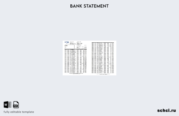 цифровая загрузка Филиппин PNB страницы шаблон Excel банковской выписки