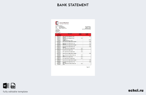 цифровая загрузка Экваториальная Гвинея CCEI Bank, шаблон слова подтверждения ад