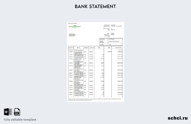 цифровая загрузка банковской выписки CRDB Танзании – шаблон слова за месяц