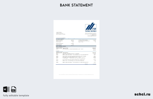 цифровая загрузка словацкого шаблона заявления о подтверждении адреса Tatra Bank