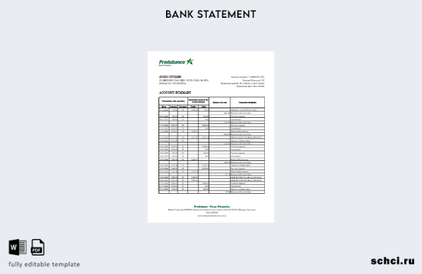 цифровая загрузка шаблон Excel банковской выписки Banco de la Producción Никараг