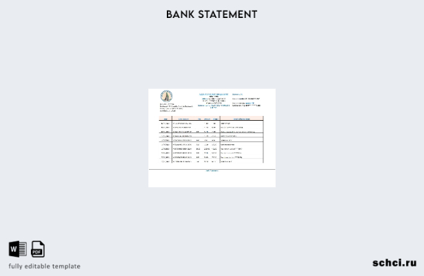 цифровая загрузка шаблона слова банковской выписки Гватемалы Banco de Guatemala