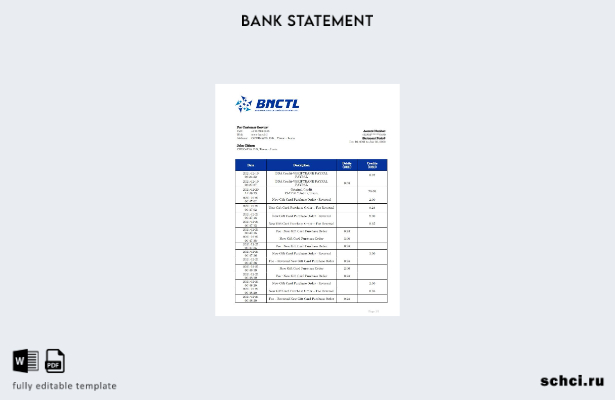 цифровая загрузка шаблона слова банковской выписки Тимора Лешти BNCTL