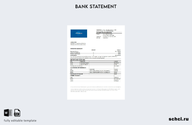 цифровая загрузка шаблона слова банковской выписки Cabo Verde Banco Inter Atlânt