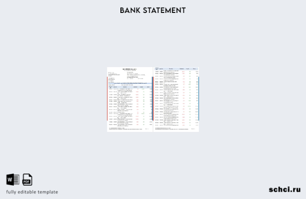 цифровая загрузка шаблона страниц банковской выписки Индии HDFC