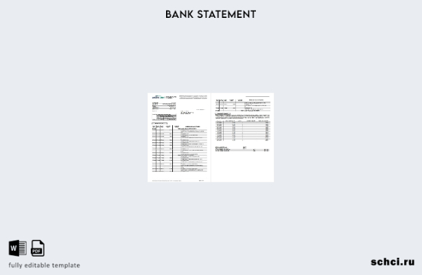 цифровая загрузка шаблона страниц банковской выписки Italy Banco BPM
