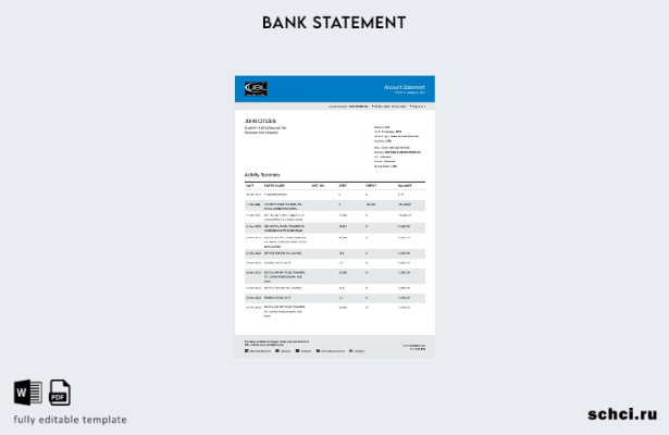 цифровая загрузка шаблона страниц банковской выписки UBL в Пакистане