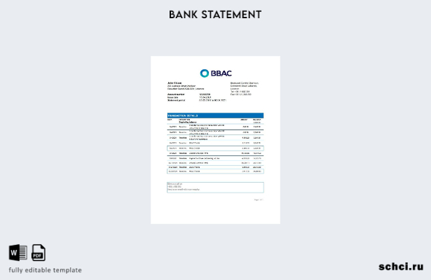 цифровая загрузка шаблона Excel банковской выписки Ливана BBAC