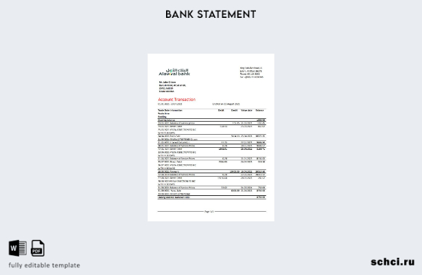 цифровая загрузка шаблона Excel банковской выписки Саудовской Аравии Алаввал