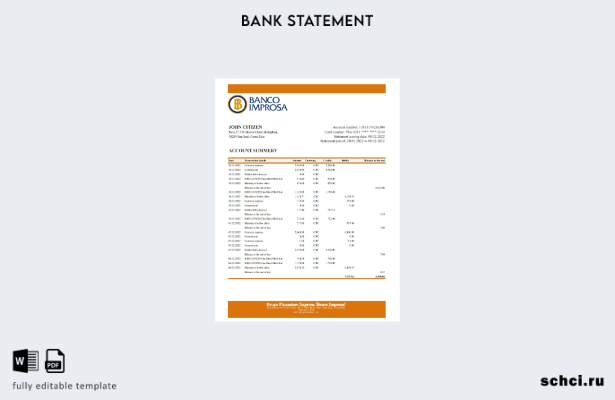 цифровая загрузка шаблона Excel банковской выписки Costa Rica Banco Improsa