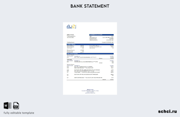 цифровая загрузка шаблона Excel банковской выписки Gabon Alios Finance