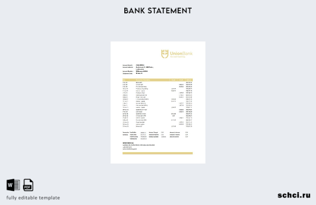 цифровая загрузка шаблона Excel банковской выписки Liechtenstein Union Bank AG