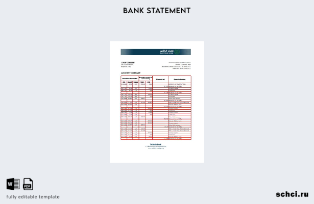 цифровая загрузка шаблона Excel банковской выписки Rafidain в Ираке 1