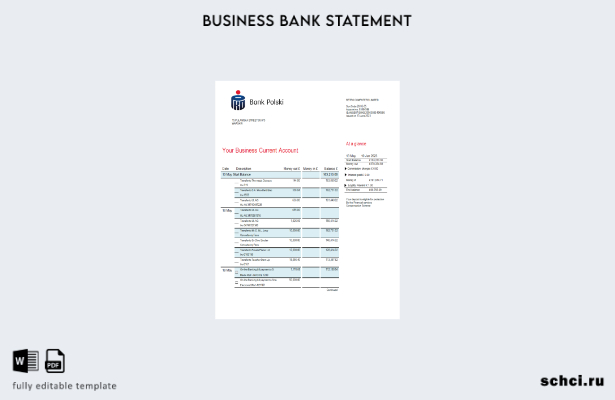 скачать цифровую версию корпоративного заявления PKO Bank Polski в формате Word