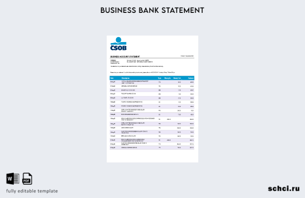 цифровая загрузка Československá Obchodní Banka бизнес банка выписка о компании