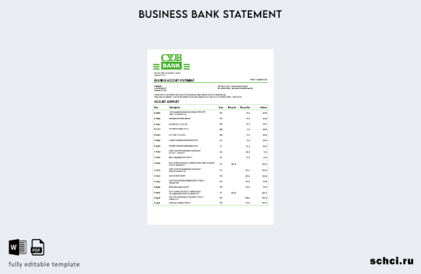 цифровая загрузка Танзания, выписка по текущему счету компании CRDB, шаблон в фо