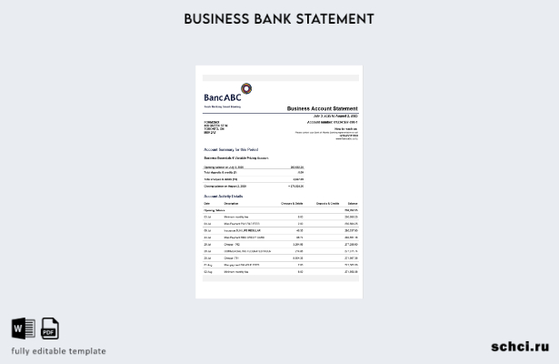 цифровая загрузка Танзания, заявление организации BancABC, шаблон в формате Word