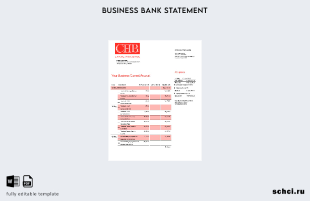 цифровая загрузка бизнес отчета банка Chang Hwa Bank в формате Word и PDF шаблон