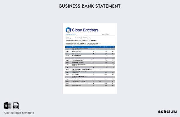 цифровая загрузка выписки по текущему счету компании Close Brothers Bank Group Ш