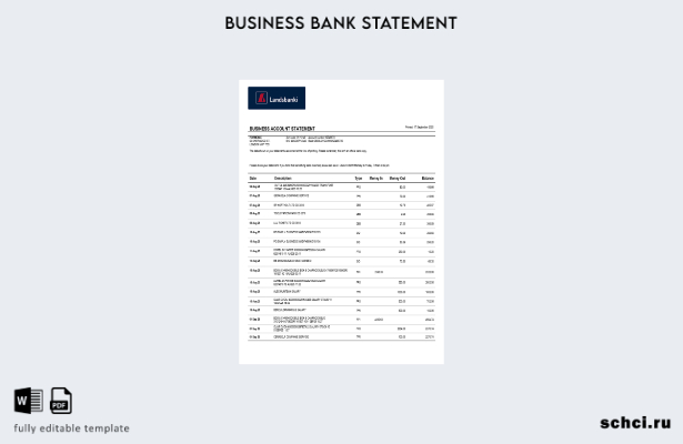 цифровая загрузка выписки по текущему счету организации Landsbankinn, шаблон в ф