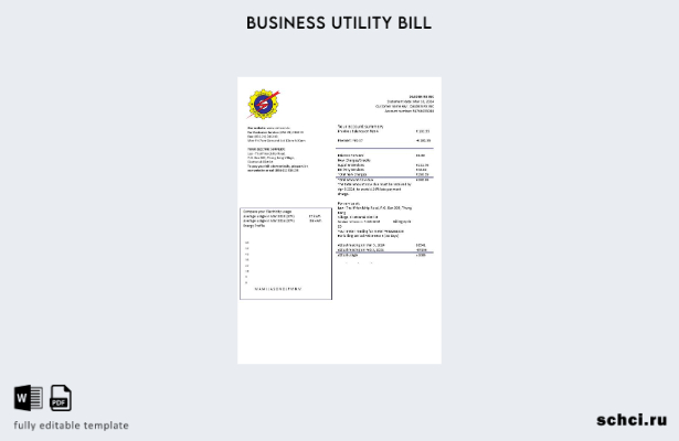 скачать цифровую версию Laos Electricite du Laos, шаблон счета за коммунальные у