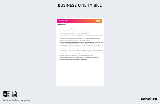 цифровая загрузка Нигерия Spectranet потрясающий шаблон страниц счета за комму 1