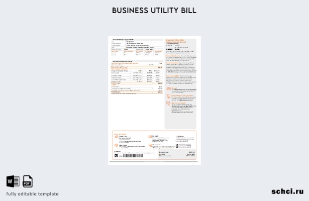 цифровая загрузка шаблона страницы счета за коммунальные услуги Alinta Energy 1