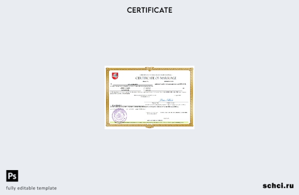 цифровая загрузка свидетельства о браке Литвы в формате Word и PDF шаблона