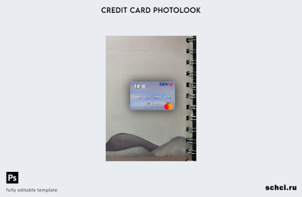 загрузка в цифровом формате, Вьетнам, шаблон BIDV mastercard Photolook спереди