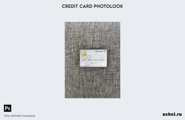цифровая загрузка Венесуэла Banco Mercantil Visa дебетовая карта фотошаблон лице