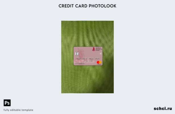 цифровая загрузка Гавайи, шаблон лицевой стороны mastercard Национального банка