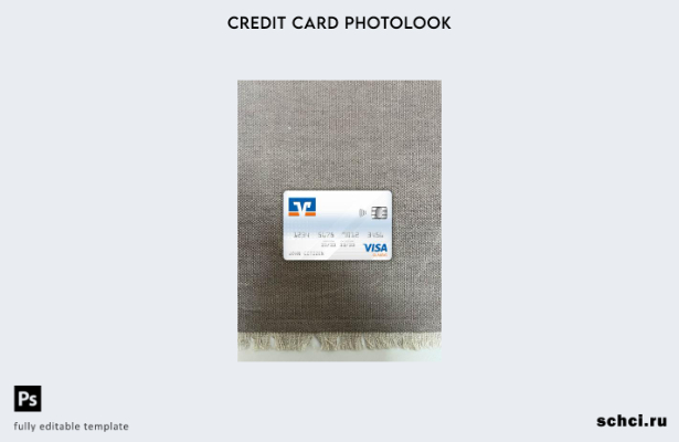 цифровая загрузка Германии Volksbank Visa Classic, фотоизображение, передний шаб
