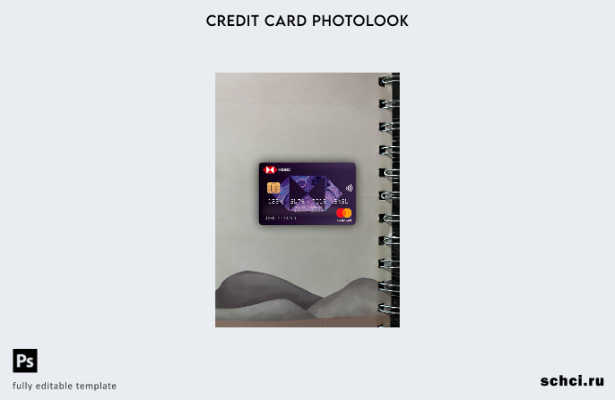 цифровая загрузка Греция HSBC mastercard фотообразный передний шаблон