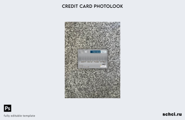 цифровая загрузка Дания Danskebank Visa, дебетовая карта, фото, передний шаблон