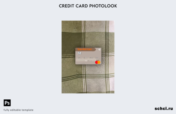 цифровая загрузка Испания Bankinter Mastercard фотоальбом передний шаблон