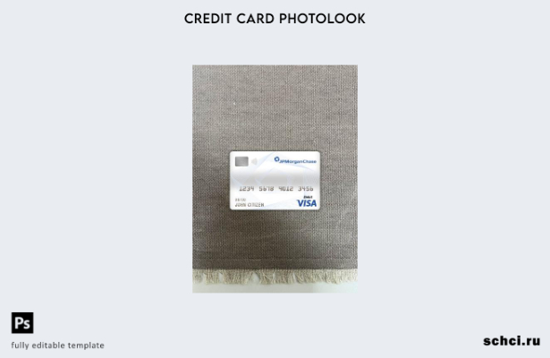 цифровая загрузка Канада JP Morgan Chase Bank Visa дебетовая карта фотообраз пер