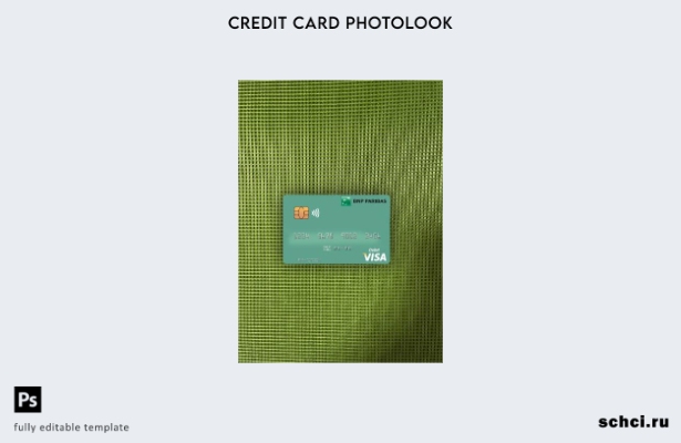 цифровая загрузка Мавритания BNP Paribas Visa дебетовая карта фотообраз переднег