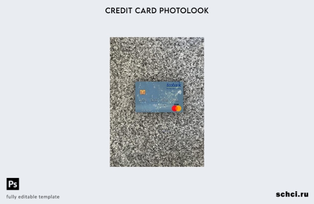 цифровая загрузка Нигер Ecobank шаблон Mastercard Photolook спереди
