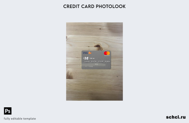 цифровая загрузка Нидерланды ING Bank Mastercard Platinum Photolook передний шаб