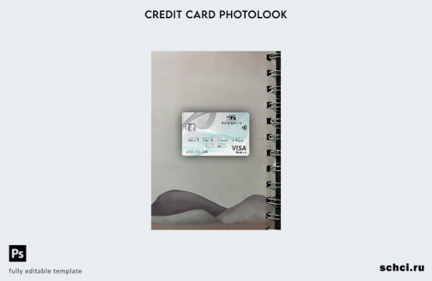 цифровая загрузка США Банк Западного берега Visa Platinum Card Photolook передне