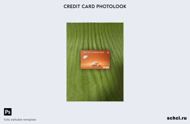 цифровая загрузка США Нью Йоркский общественный банк Visa Card фотообраз передне