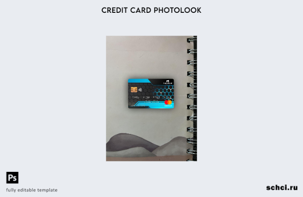 цифровая загрузка США Sutton Bank Mastercard Photolook передний шаблон