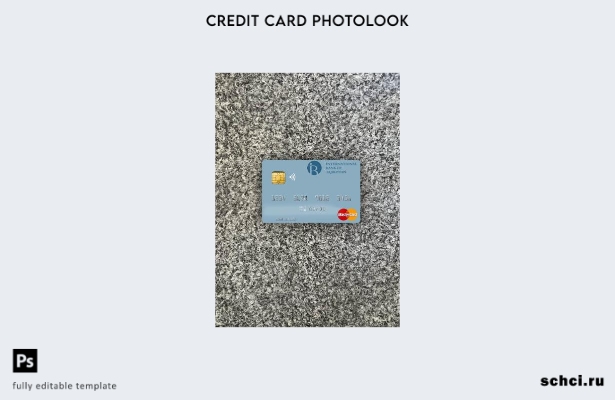 цифровая загрузка Таджикистан IBT Mastercard Photolook передний шаблон
