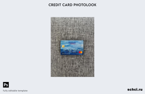 цифровая загрузка Японии Mizuho Bank Mastercard фотоизображение переднего шаблон