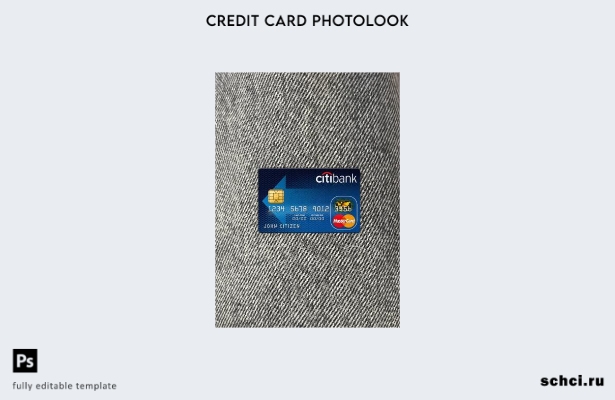 цифровая загрузка австралийского шаблона лицевой панели Citibank Mastercard Phot