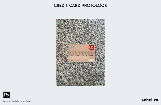 цифровая загрузка канадского банка CIBC, дебетовой карты Visa, фото переднего ша