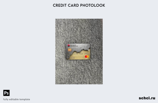 цифровая загрузка France Société générale, шаблон банковской карты Mastercard Ph