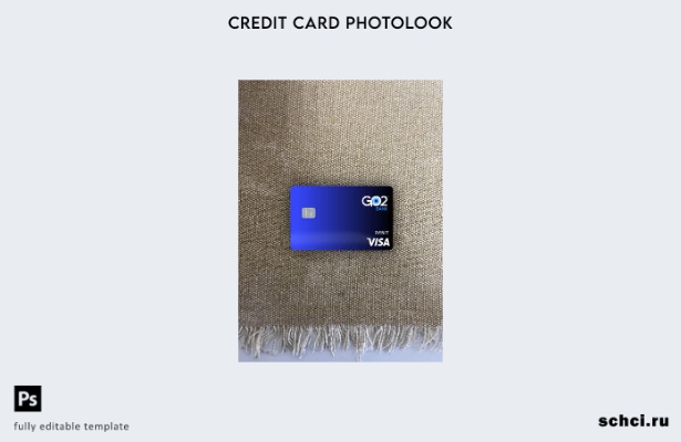 цифровая загрузка GO Bank Visa, дебетовая карта, фотоизображение, передний шабло